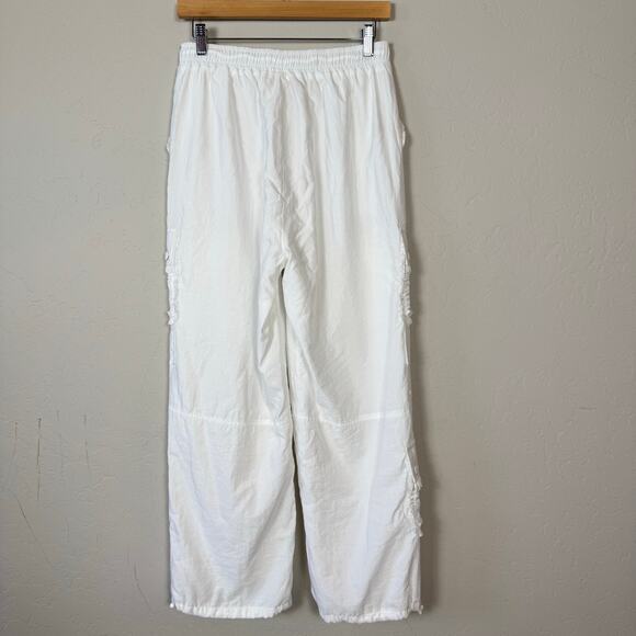 Cinq a Sept Women's Small Ruffle Nitsan Parachute Pants Cargo Y2K Designer $325 - Picture 5 of 16